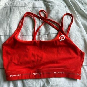 Peloton Red Sports Bra